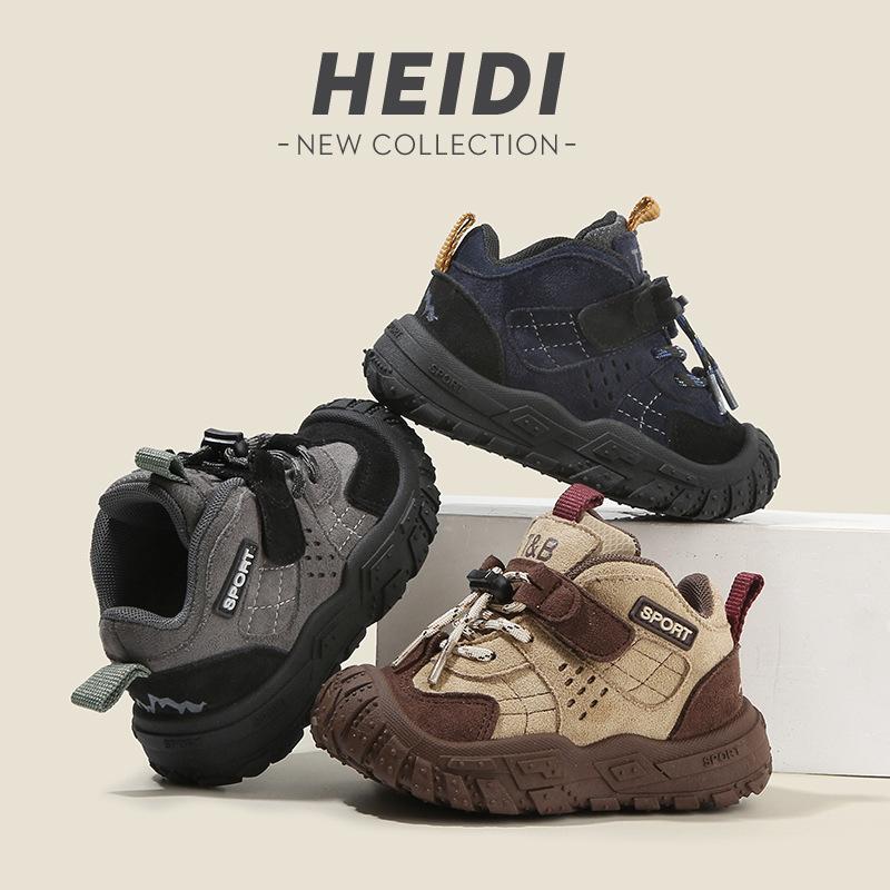 Children's Sports Shoes 2025 Spring and Autumn New Boys' Dad Shoes Running Girls' Mountaineering Shoes Soft-soled Baby Casual Shoes