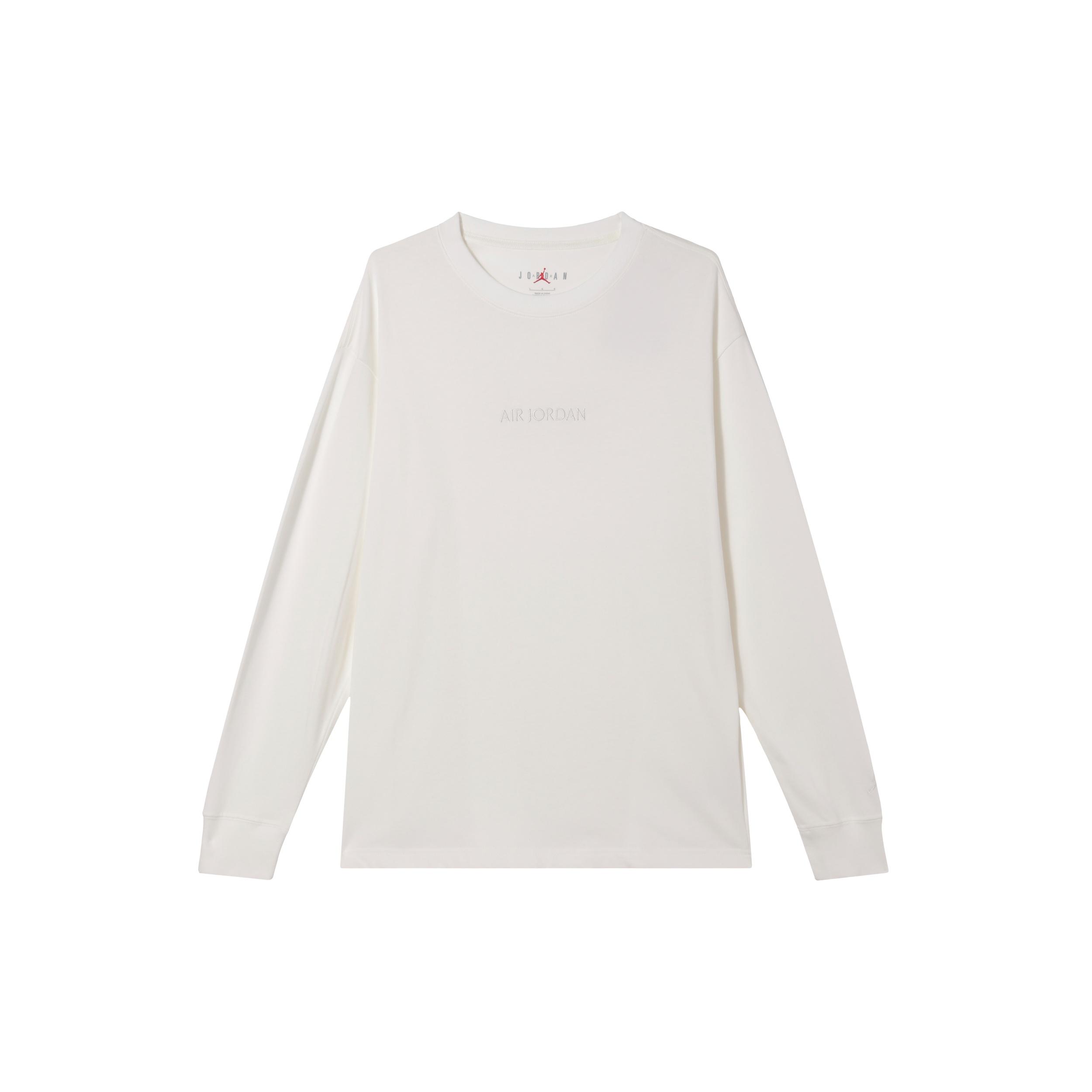 Air Jordan Wordmark Long Sleeve T-Shirt White Men s FJ0703-133 XL