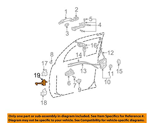 Genuine Toyota 68620-35020 Door Check Assembly