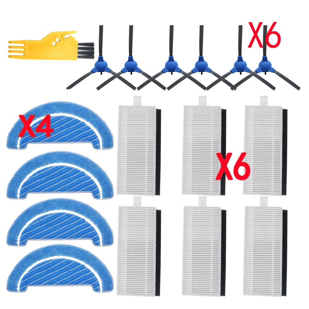 Robot Side Brush Hepa Filter Mop Cloth For Cecotec Conga Excellence 1790 Robot Vacuum Cleaner Parts Accessories Replacement Kit