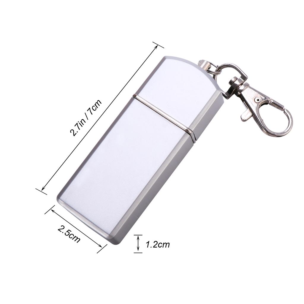 Portable Ashtray Holder Mini Ash Holder Portable Ashtray For Outdoor Travel Cigarette Case Pocket Smoking Tray Silver