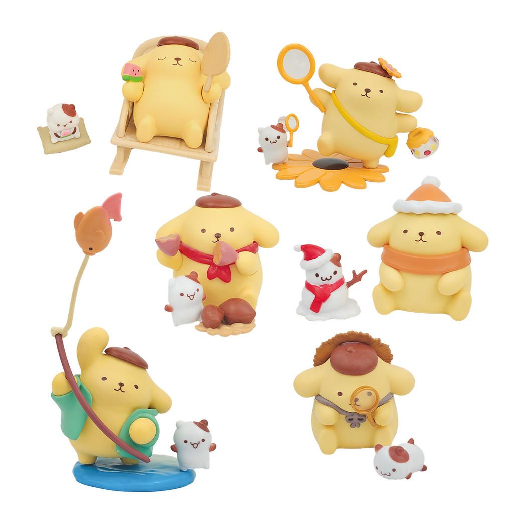 Pudding Dog Pvc Blind Box Collectible Figures For Desk Decor And Gift