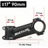 BUCKLOS Ultralight Mountain Bike Stem, Aluminum Alloy, Matte Black, 7/17/22° Positive/Negative Options