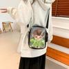 Solid Color Kawaii Itabag Crossbody Bags Shoulder Bag Casual Transparent Bags  Travel