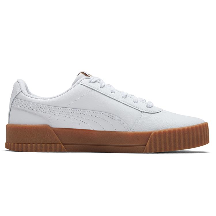 New PUMA Carina Leather 'White Gum' Women's 370325-07