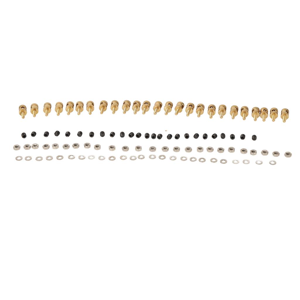 Pushrod Linkage Stopper Quick Adjuster RC Push Rod Connector with Screws Nuts Gaskets for Model Boat Airplane Helicopter