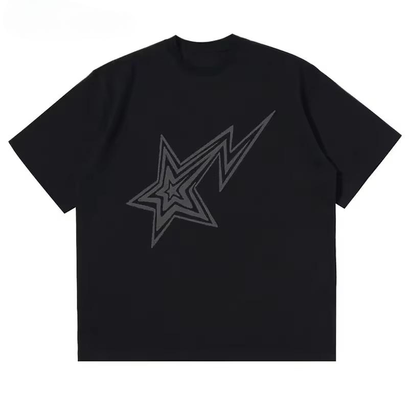 Oversized T Shirt Men Hip Hop T-Shirt Vintage 90s Streetwear Anime Harajuku Fashion Short Sleeve Top Gothic Clothes Casual Tees