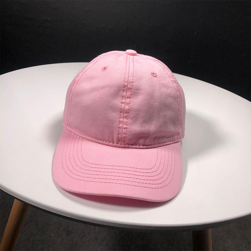 Retro washed cotton solid color baseball cap Korean version hipster street outdoor soft top cap