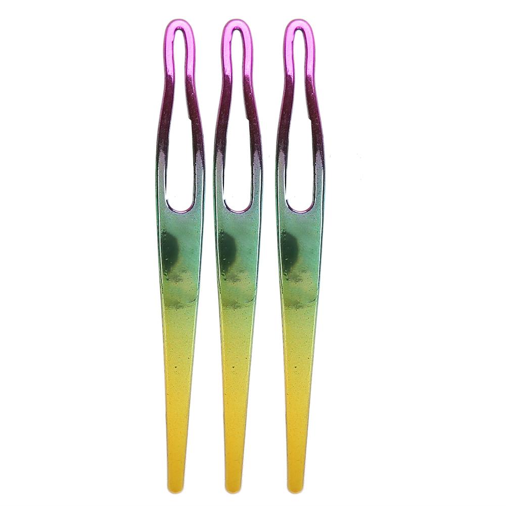 3pcs Dreadlocks Needle Multi‑Color Crochet Hook Dreadlocks Making Hair Braiding Tools