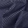 Women's Asymmetric Striped Long Sleeve T-Shirt with Pleated Waist