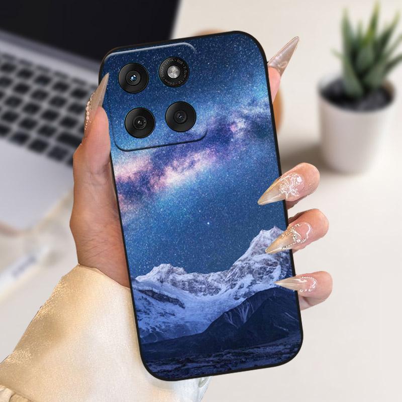 For Motorola Edge 70 5G Case Soft Silicone TPU Fashion Animal Flower Phone Cover For Motorola Moto X70 Air 5G Protective Shell