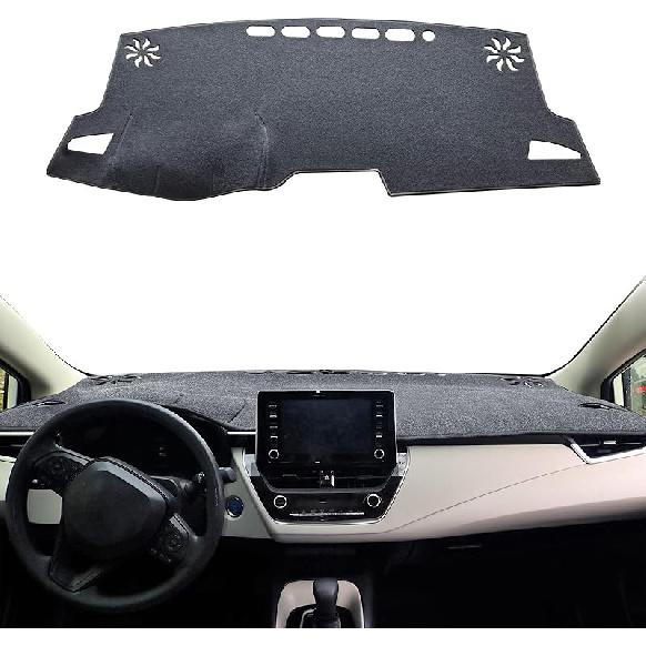 For Toyota Corolla Accessories -   2024 2025 Dash Cover, Dashboard Cover Mat For Corolla -2025 Non-Slip Sunshield Protector Dash Cover Mat, Red Edge