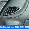 Front Air Conditioner Vent Outlet Cover Trim For Kia Sportage NQ5    2024 Carbon Fiber Frame Interior Accessories