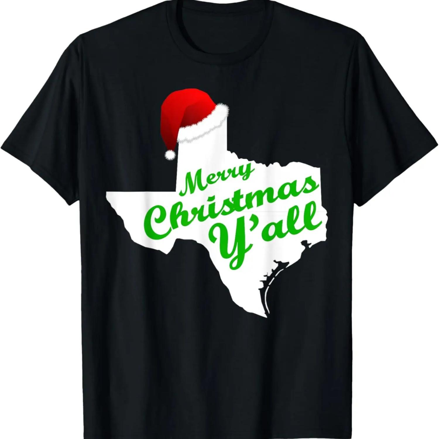 Texas Christmas Shirt - Merry Christmas Y all T-Shirt T-Shirt S