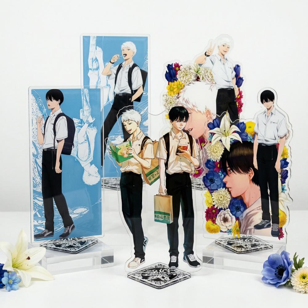 Anime The Summer Hikaru Died 15CM Acrylic Stand Figure Hikaru Indou Yoshiki Tsujinaka Desktop Ornament Collectible KEY Fans Gift