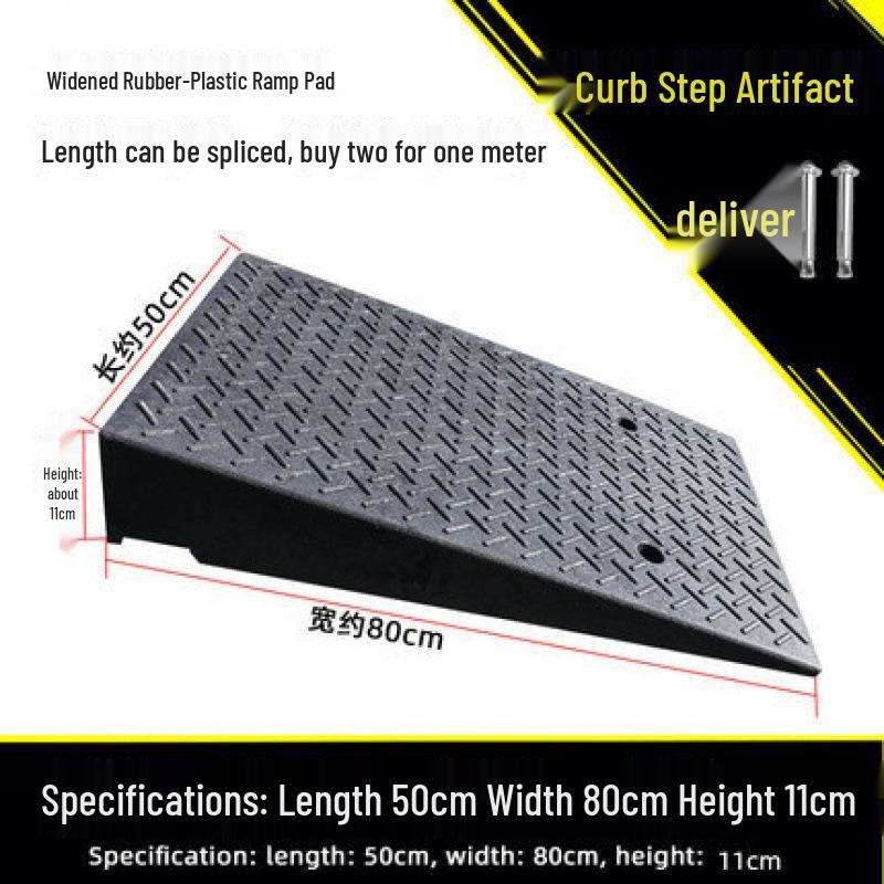 Portable Rubber Plastic Curb Ramp Step Pad