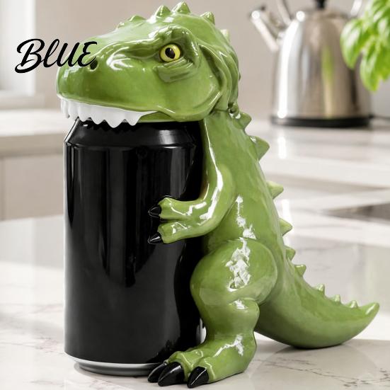 Novinka Pikniková vychytávka Kryt na plechovku Dinosaurus Roztomilý Zvířecí Držák na sodovku pro 375ml plechovky Kryt Plastový Stojan na nápoje Stolní Zábava Párty Domácí Bar Dekor Dárek T-Rex