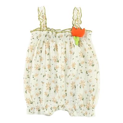 Babynest Baby Neugeborenes Baby Baby Floral Monate Strampler, Strampler, Overalls, Trägertop, Kleidung, Bekleidung, Unterwäsche, Mädchen, Niedlich, Sommer, Muster, 9-12