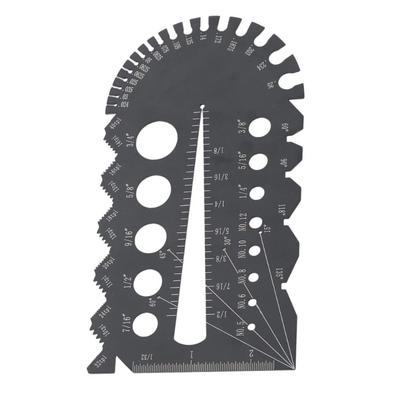 1Pack Metric and British Thread Screw Gauge Clear Scale Thread Gauge for Accurate Measurement In Stainless Steel