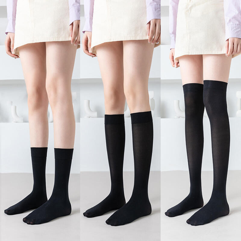 Papini Black Tight Stockings, Knee Socks, Over Knee Socks