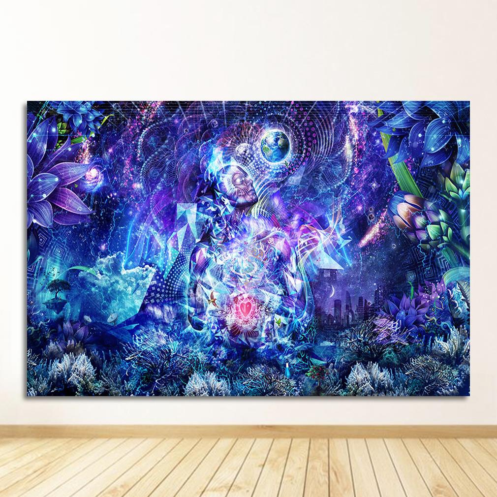 Life Modular Pictures Modern Home Decoration Wall Art Canvas Prints Painting Bedroom Poster Alex Grey Psychedelic Trippy Tree