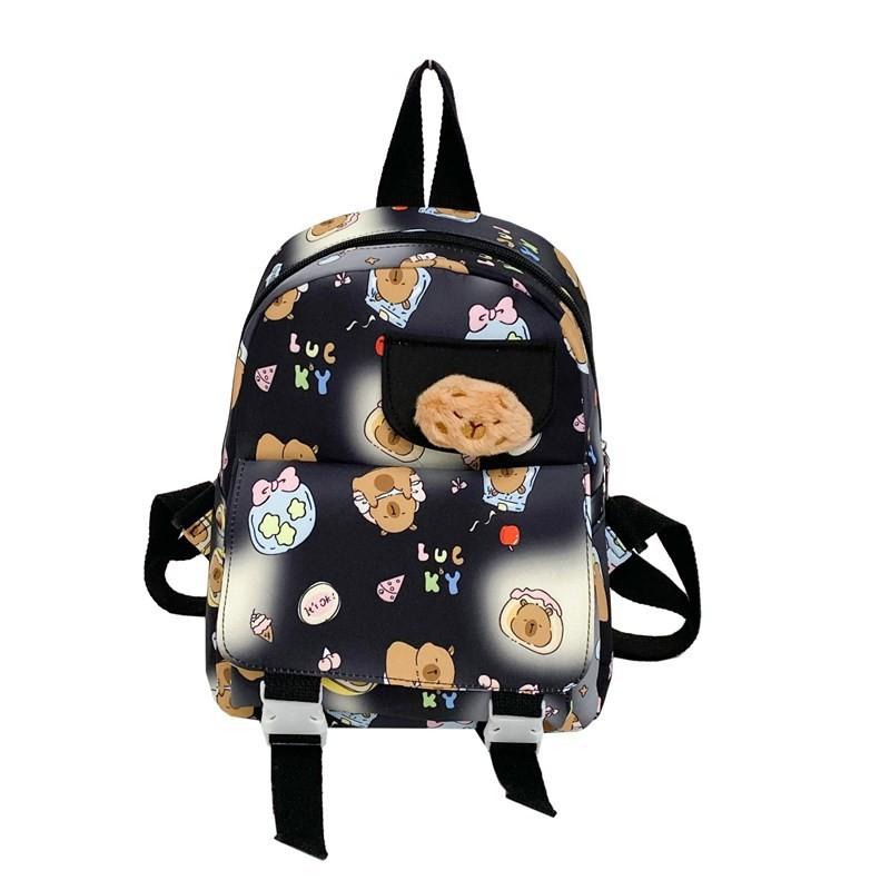 Backpack Whimsical Capybara For Boys And Girls In Cute Design Ideal For Preschool