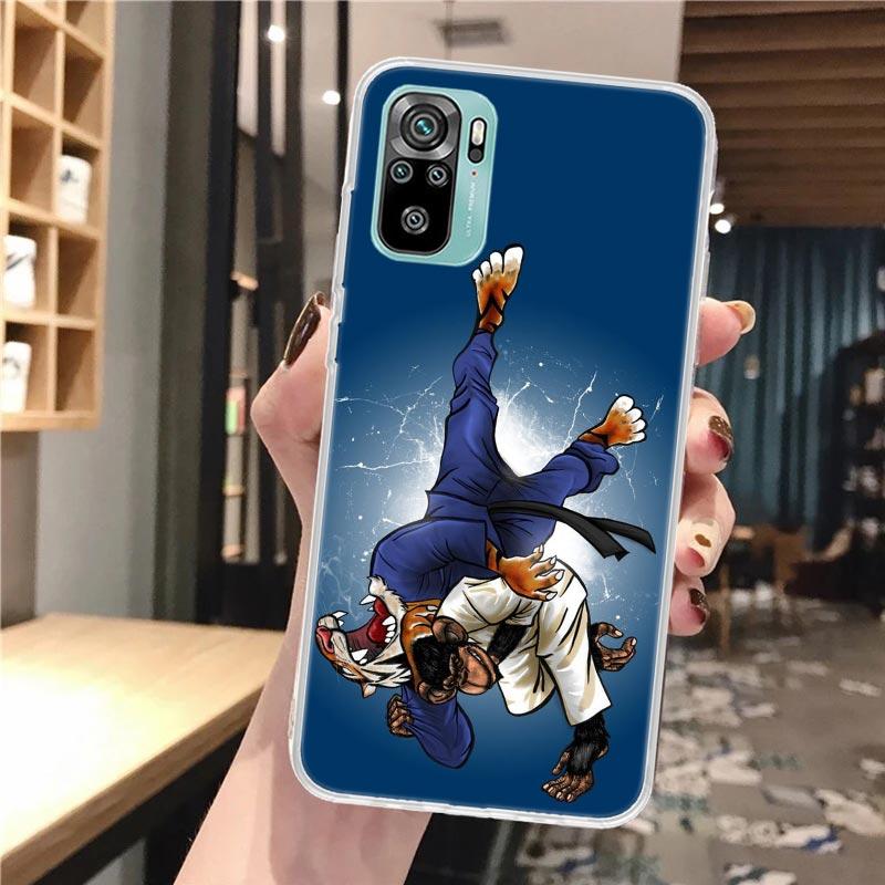 Judo Jiu Jitsu BJJ Brazilian Soft Phone Case For Xiaomi Redmi Note 14 14S 13 12S 12 11S 11 11E Pro Plus 11T 10S 10 9S 5G Pattern