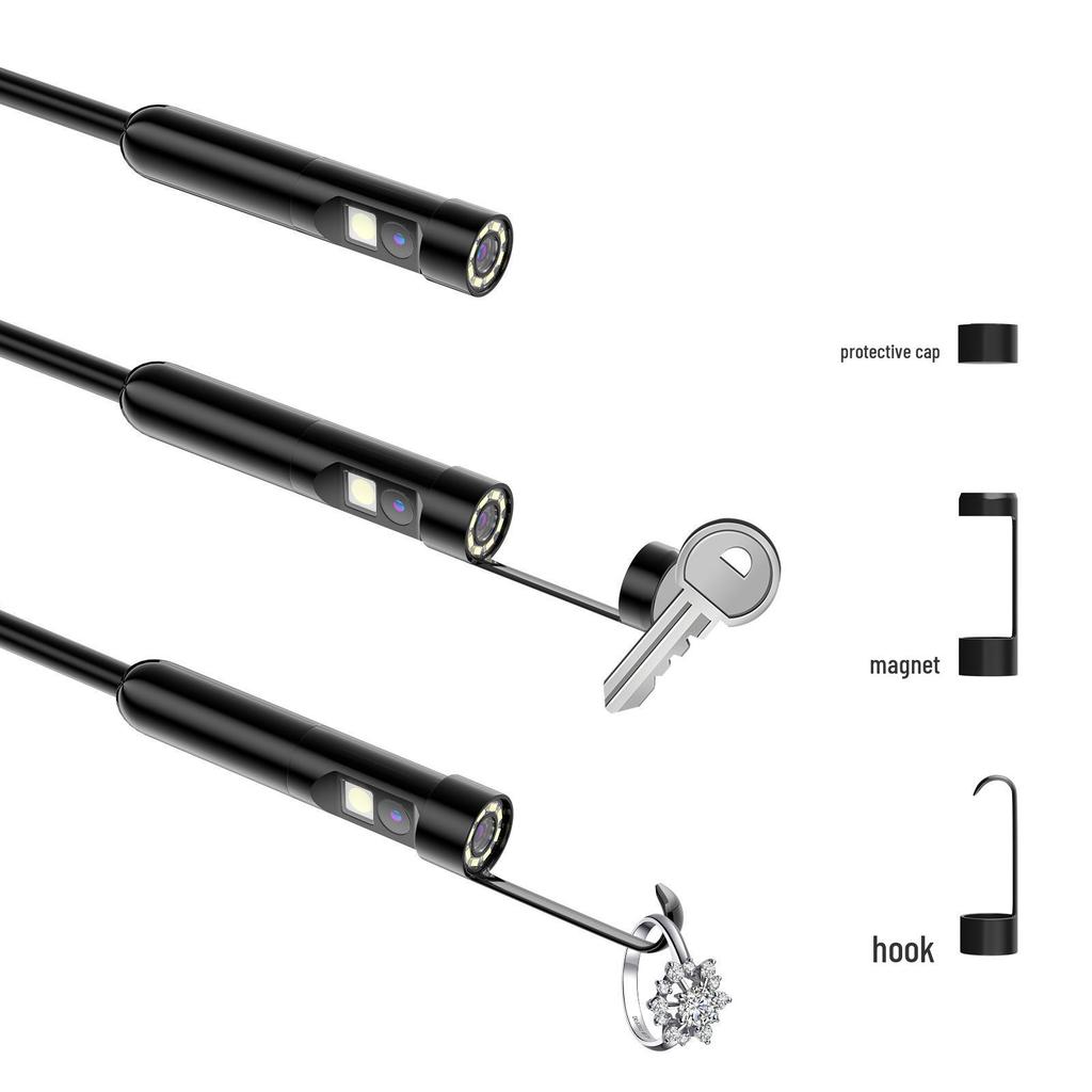 HD Dual Lens Waterproof Endoscope Pipe Camera for Apple Phone – 3 Million Pixel Industrial Probe