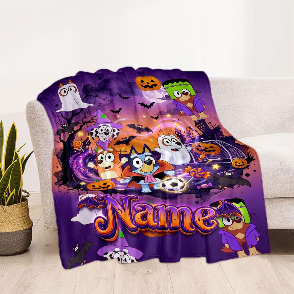 Christmas Adventure Pencilmates Customize Text Blanket Lightweight Personalized Blanket Warmthful Decor Perfect for Living Room Couch Sofa Picnics