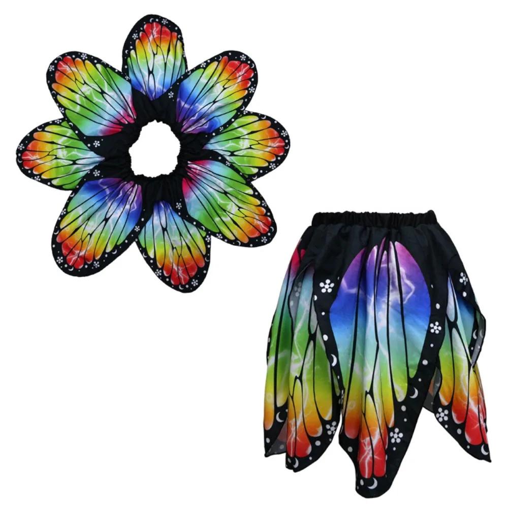 Cute Chiffon Butterfly Cape Dressing Up Costume Butterfly Wings Shawl Party Props Wing Cloak Kids