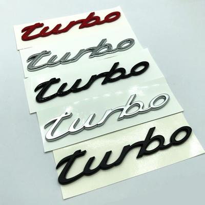 1 Pz Emblema Auto 3D Turbo 4 S Accessori per Panamera Cayman Boxster Cayenne Macan