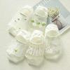 5 Pairs of Female Summer Ultra Thin Hollow Breathable Cool White Stealth Boat Socks