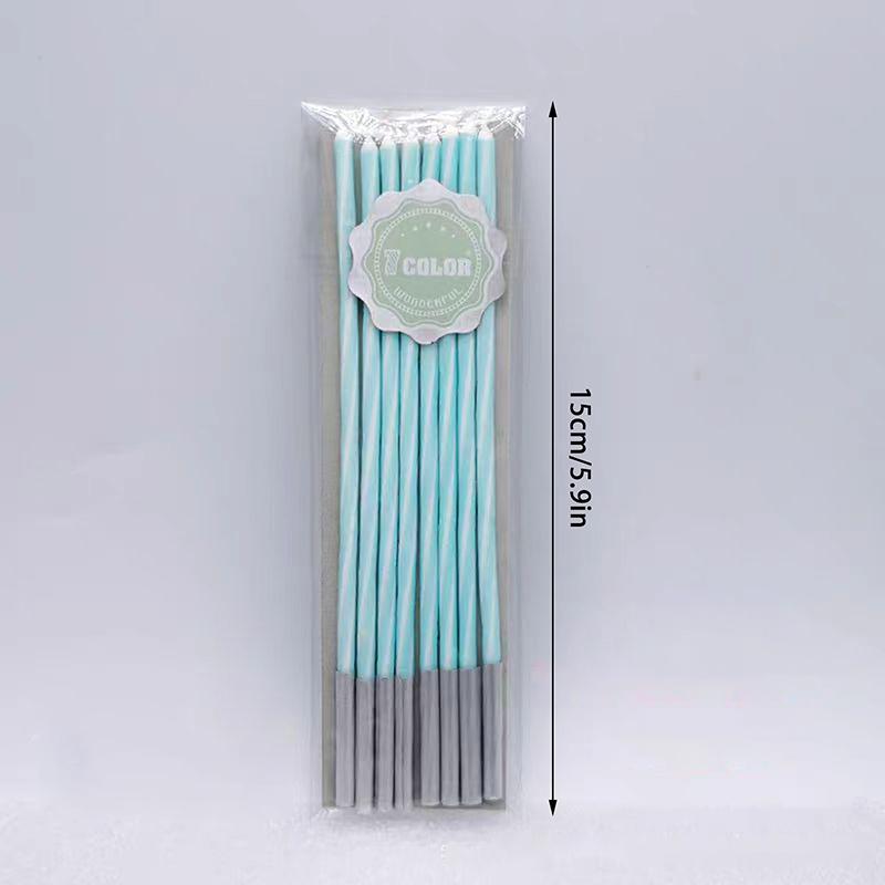 Multicolour Flame Candles 8Pcs/Pack Wedding Party Birthday Cake Candles Decoration Party Supplies For