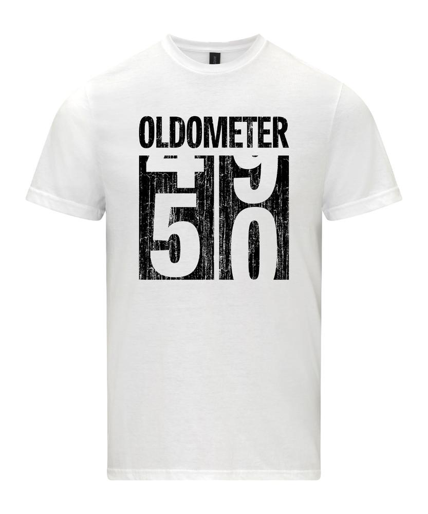 Oldometer 50 TShirt 50th Birthday TShirt 50 Year Old Gift Fifty Shirt 2XL