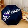 Melbourne Storm Print Auto 8?Ribs Folding Umbrella Wind Resistant Lightweight Automatic Umbrella For Daily Travel