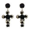 Baroco Style Crystal Ear Stud Aesthetic Flower Stud Earrings  Lolita Accessories
