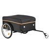Bike Cargo Trailer 59 Kg Load Heavy-Duty Bicycle Wagon Cart Folding, Foldable Compact Storage with Waterproof Cover, 508 Mm Wheels, Reflectors, Carbon
