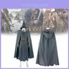 Das Hobbit Gandalf Cosplay Kostüm mit Umhang und Hut für Halloween Rollenspiel