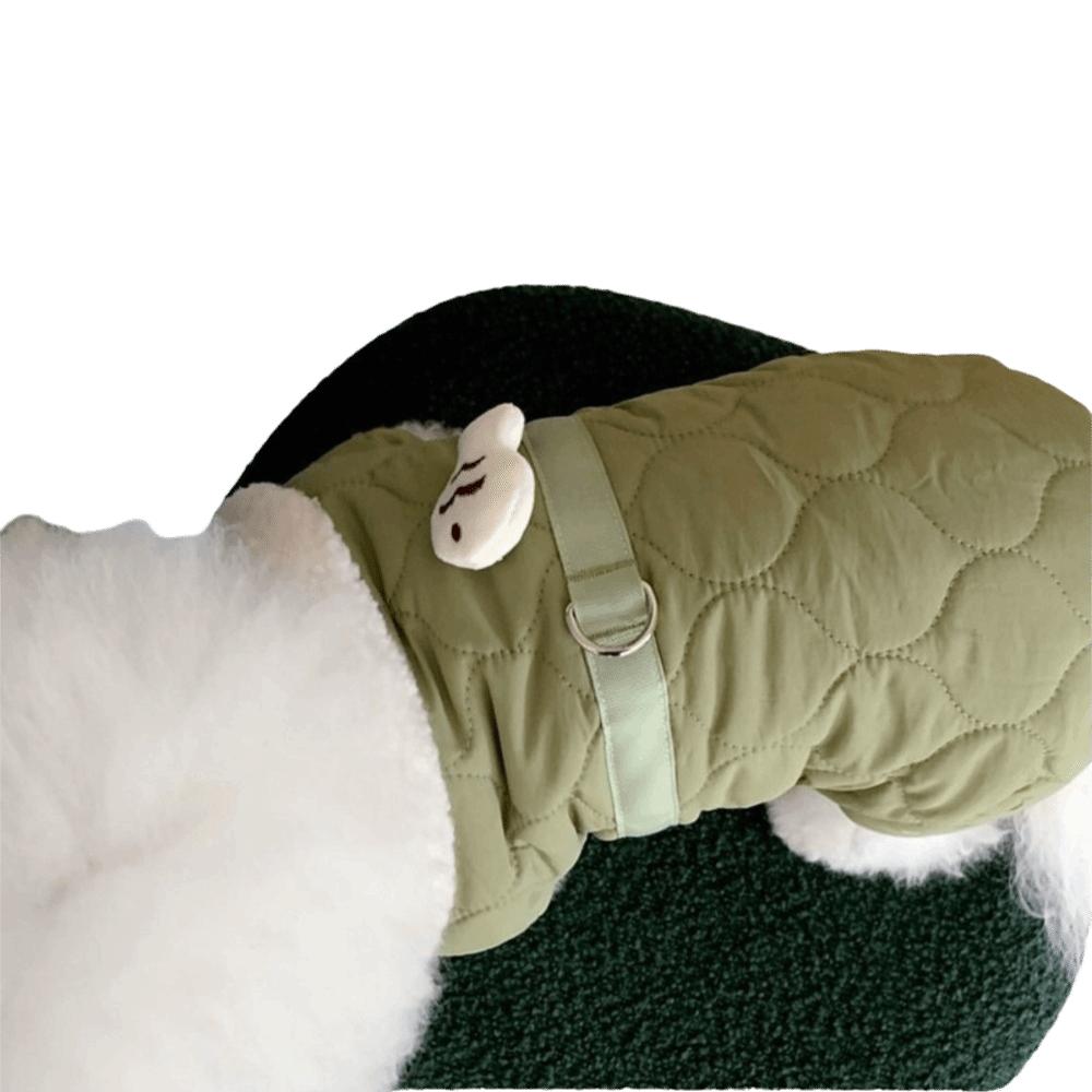 Plush Dog Warm Clothes Windproof Dog Bodysuit Fashion Pet Clothes Cat