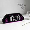 Temperature Display Digital Clock Humidity Display Desk Clock LED Alarm Clock  Living Room