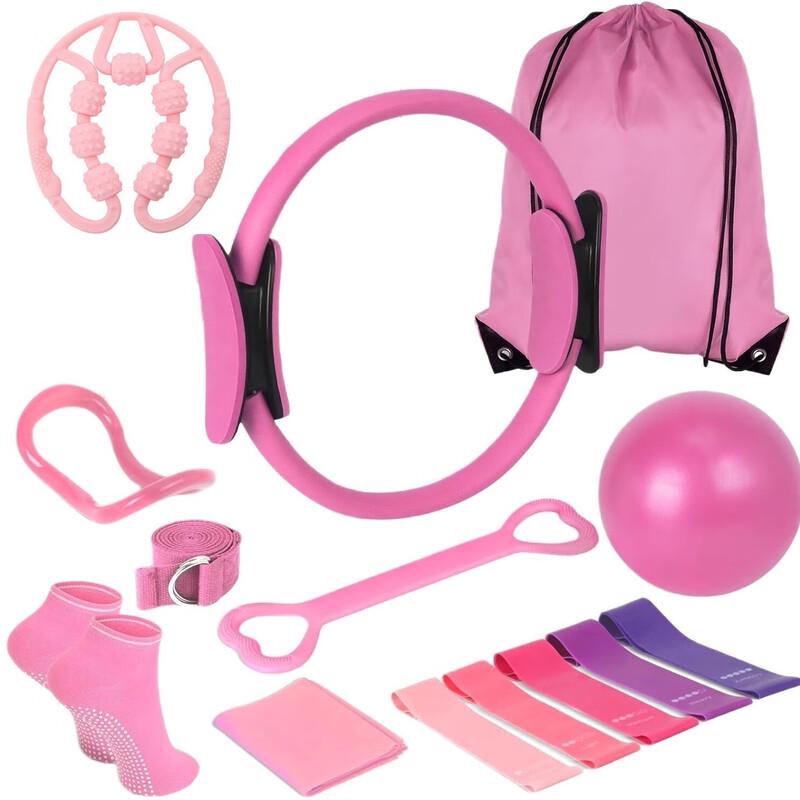 Pilates Ring & Yoga Exercise Resistance Band Set