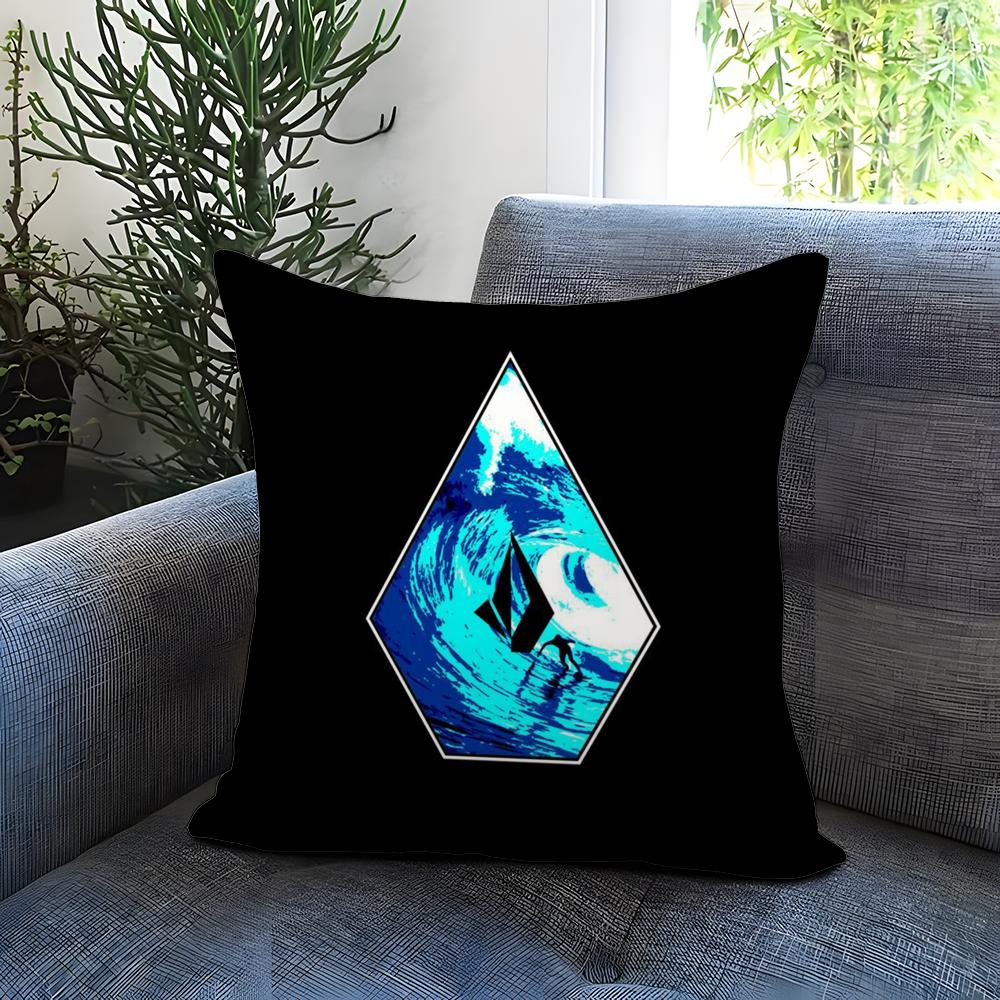 Band Cool V-Volcom Cushion Cover Comfortable Reversible Pillow Cover Ideal for Car Sofa Bedroom & Beyond
