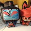 10cm Hazbined Alastor VOX Plushies Hotel Lucifer Stuffed Toys Doll Anime Soft Plush Keychain Decorative Pendant Gift