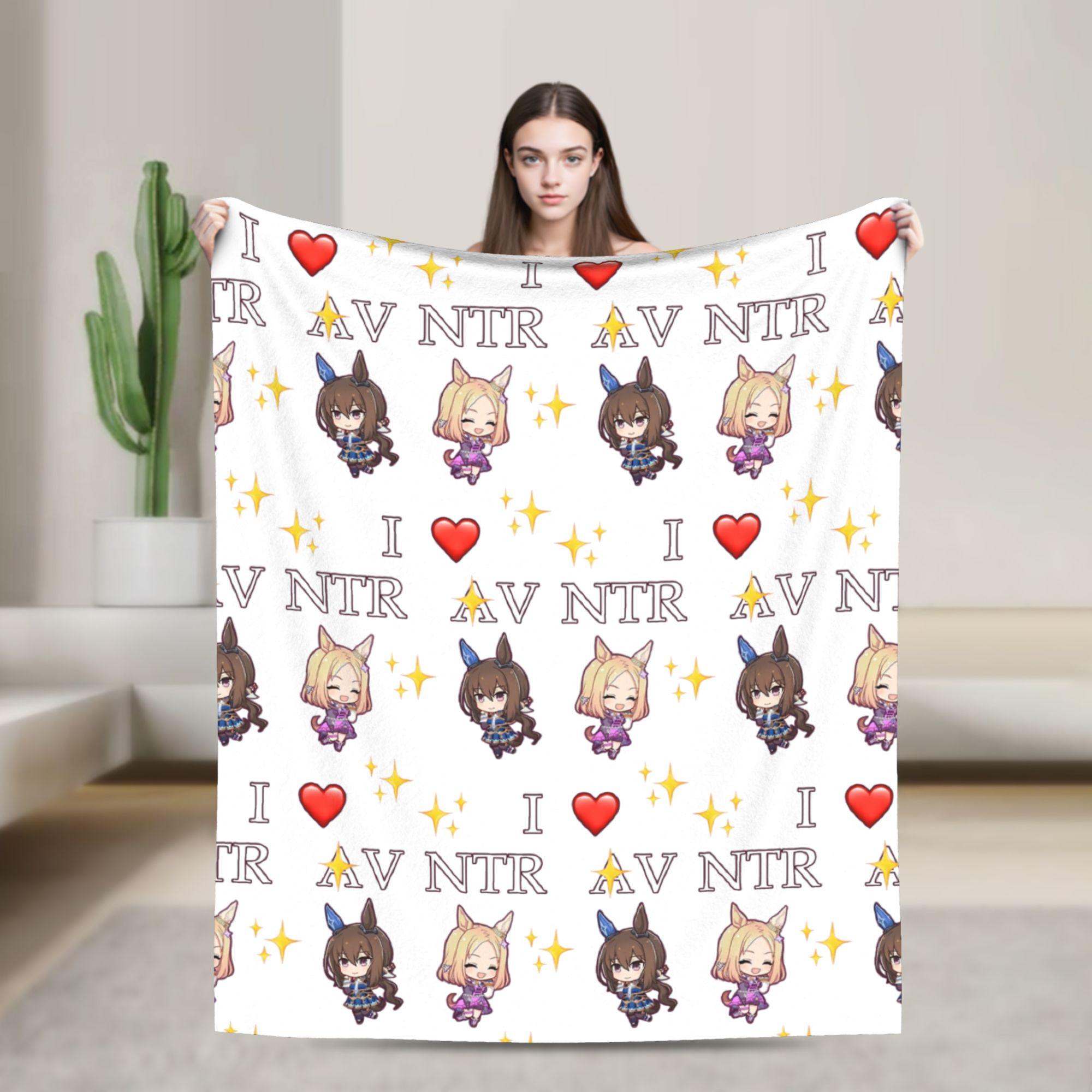 

Chibi Oguri Cap Umamusume Blanket Flannel Textile Decor Multi-function Soft Throw Blankets for Bedding Travel Plush Thin Quilt 75x90cm