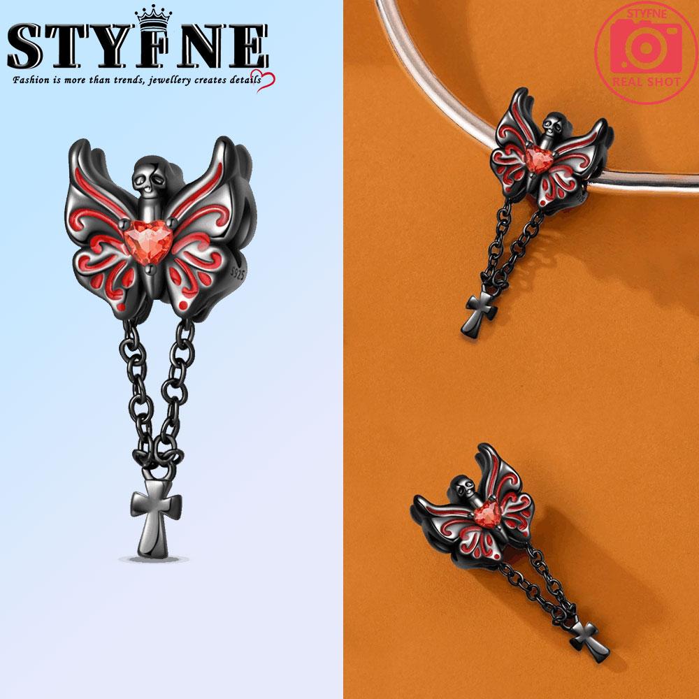 Copper Halloween Black Magic Hat Spider Bat Skull Charms Beads Pendant For Original Bracelet Woman Girl Jewelry