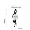 Creative Fashion Music Symbols Living Room Swing Wall Clock Home Decoration Simple Clock Modern Design Silent Swing Wall Clock