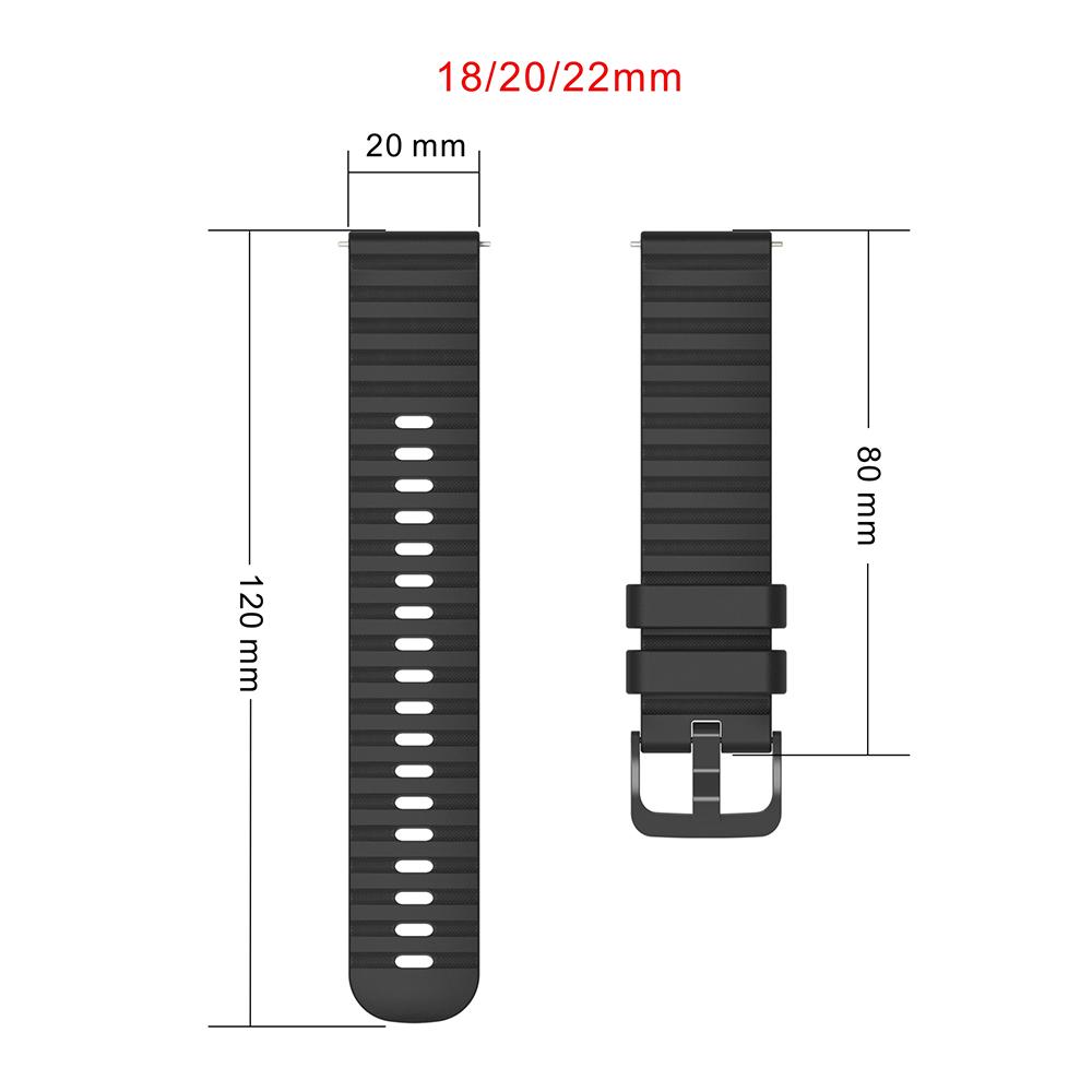 18MM 20MM 22MM Silicone Watch Band For TicWatch Pro 3 Ultra Strap For TicWatch GTW/GTX/S2/E2/E3/GTH Replacement Soft Bracelet