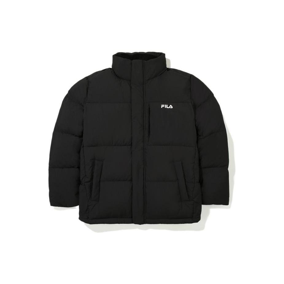 FILA Down Jackets Unisex Black Stand Collar Moderate FS2DJE4101X-BLK 090