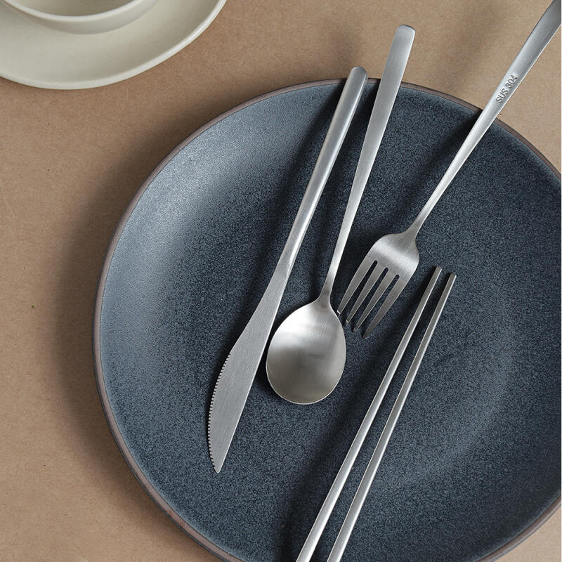 Le Rie Modern Cutlery Dinner Set for 1 (4 pieces)