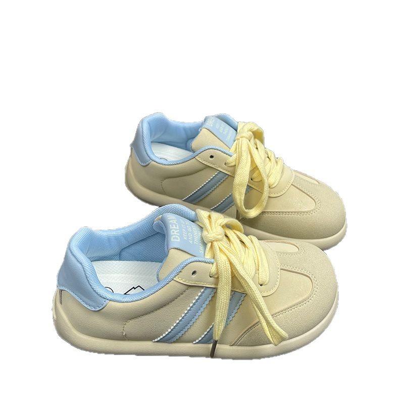 Schuhe mit dicker Sohle Damen neue vielseitige Schuhe kleine weiße Schuhe Retro